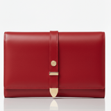 Aspen Red Plant-Based Leather Travel Wallet - Sumiye Co