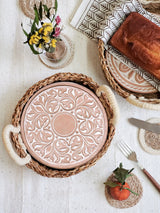 Bread Warmer & Basket - Vintage Vine Round-2