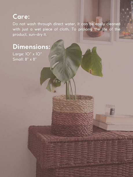 Sabai Plant Holder / Basket - Brown - Sumiye Co