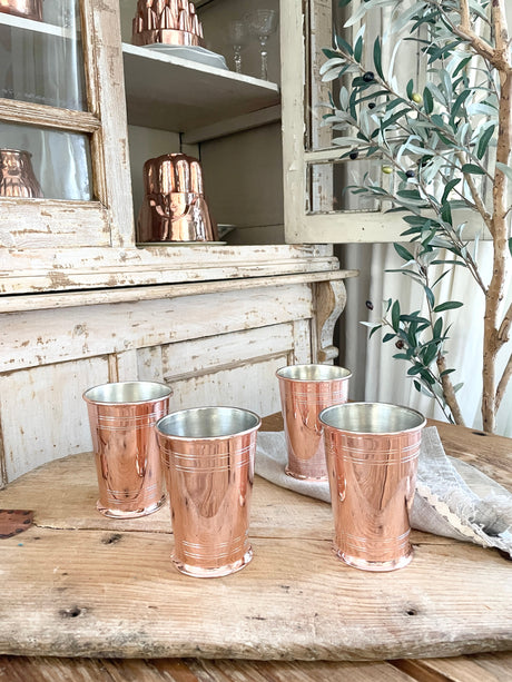 Copper Cocktail Tumblers (Set of 4) | Vintage Inspired - Sumiye Co