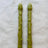 Handcrafted Asparagus Candles – Botanical Taper Candles – Set of 2 - Sumiye Co