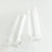 Two clear glass tumblers on a white background