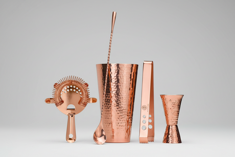 Hammered Copper Cocktail Mixing Set - Sumiye Co