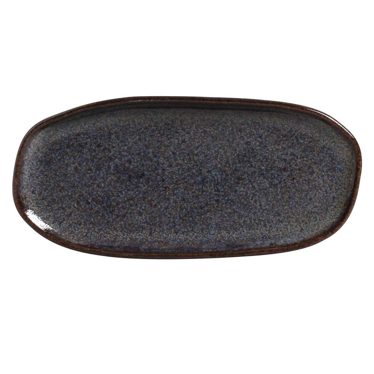 Shallow Organic Oval Platter Small Set of 4