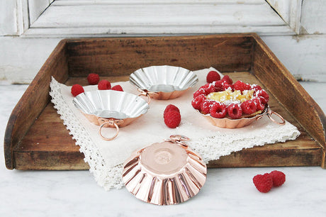 Copper Tartlet Moulds (Set of 4) | Vintage French Inspired - Sumiye Co
