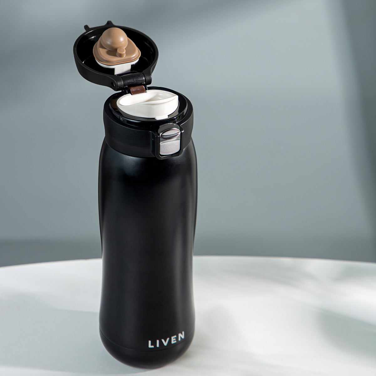 Purifying Water Bottle (17 oz ) | Liven Glow™ Insulated Stainless Steel -15