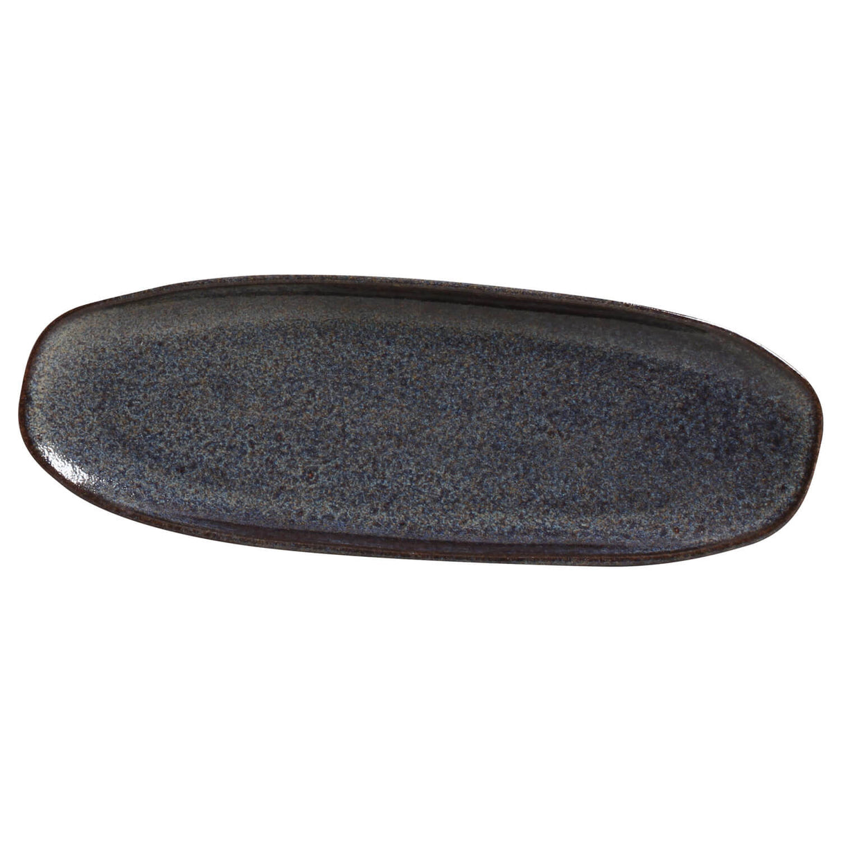 Shallow Organic Oval Platter Large Set of 4