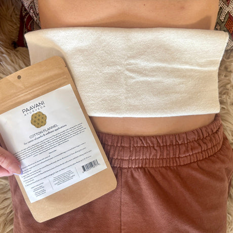 Cotton Flannel | Reusable Cloth for Ayurvedic Castor Oil Pack Rituals-1