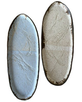 Luna Large Oval Trays | Farmhouse Style Stoneware Clay - Sumiye Co