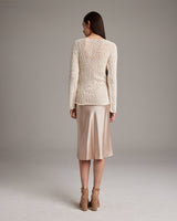 Flammé Loose Knit Long Sweater - Sumiye Co