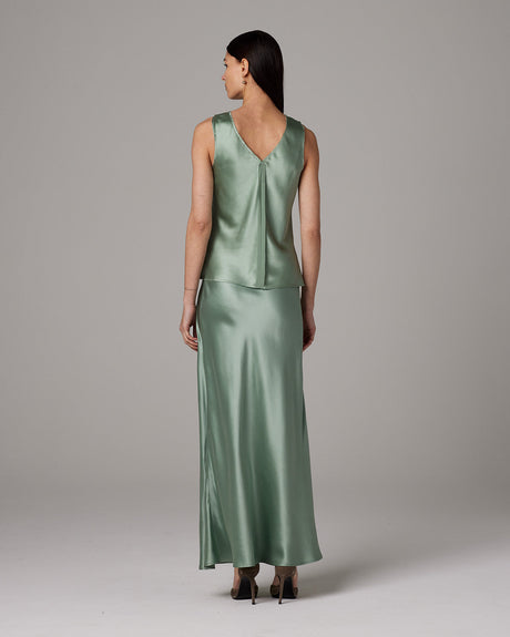 Silk Raw Edge Tank - Sumiye Co