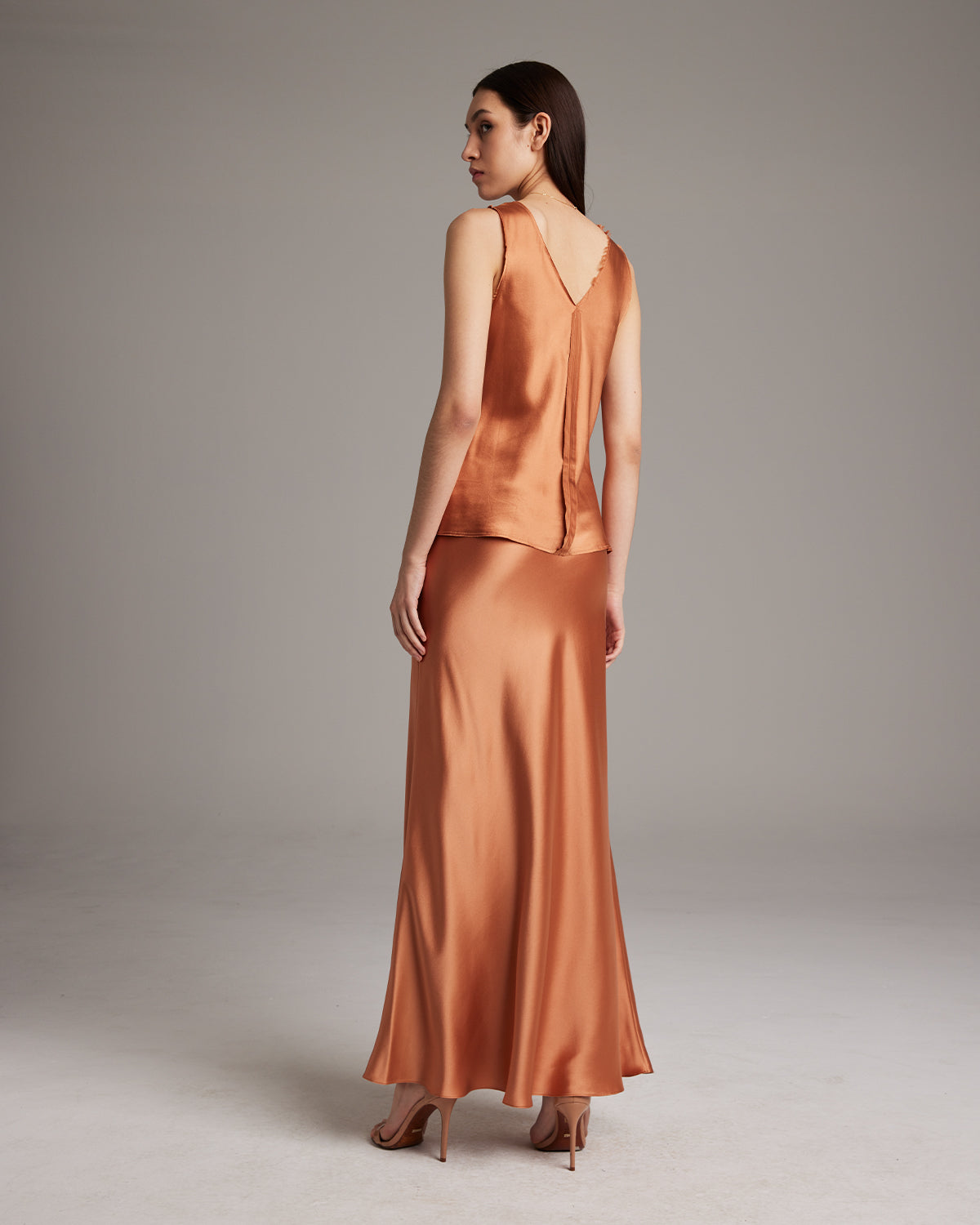 Silk Raw Edge Tank - Sumiye Co