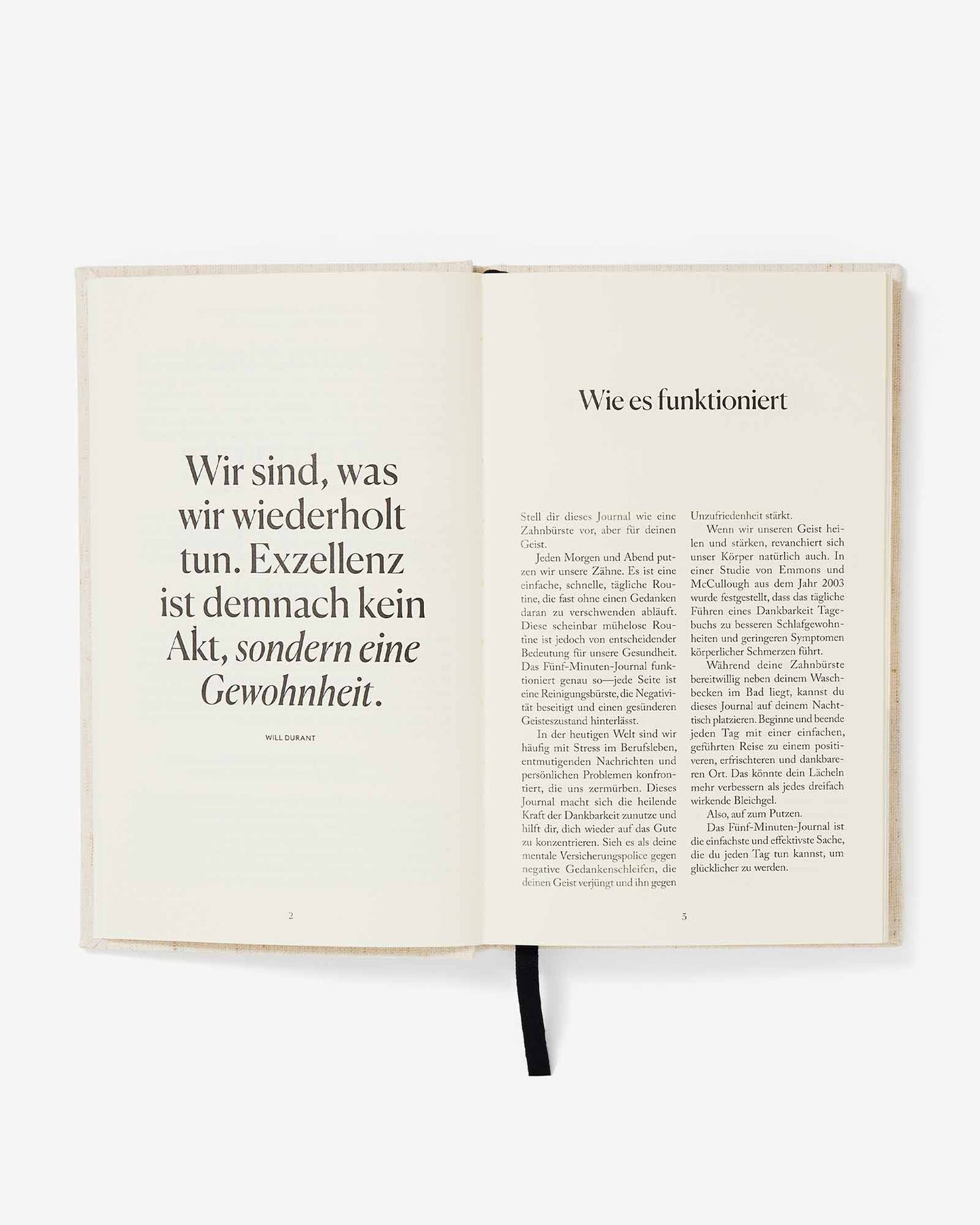 Das Fünf Minuten Journal (German Five Minute Journal) by Intelligent Change