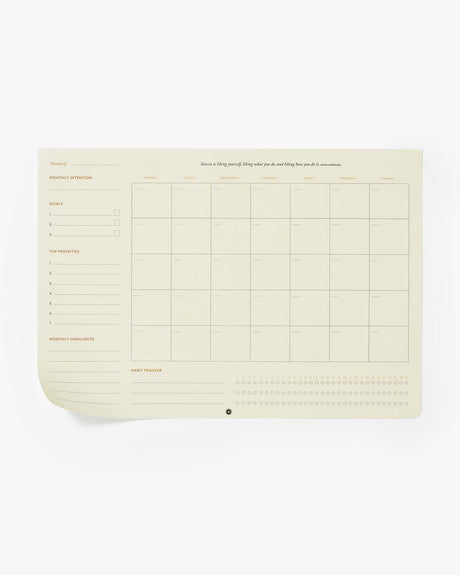 Productivity Monthly Desk Pad - Sumiye Co
