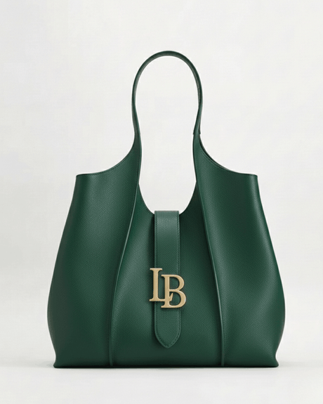 Mayfair Green Shoulder Plant Based Leather Bag  (Pre-Order For delivery 28th May 2026)-0