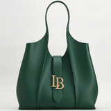 Mayfair Green Shoulder Plant Based Leather Bag - Sumiye Co