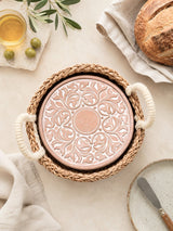Bread Warmer & Basket - Vintage Vine Round-1