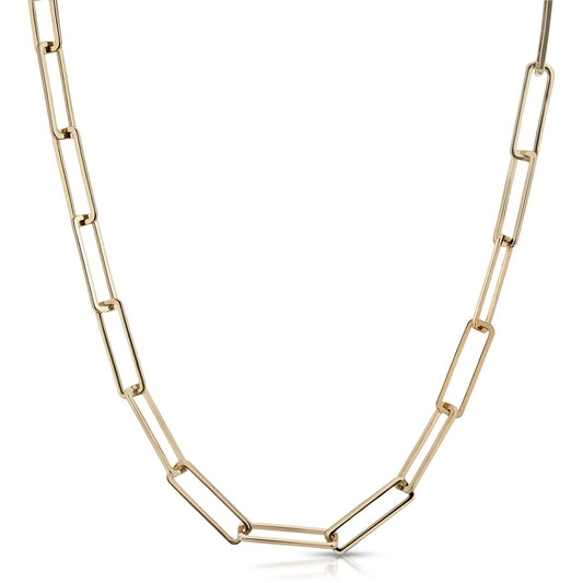 5mm Large Rectangle Link Chain Necklace