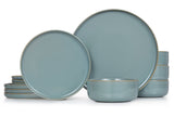 Ceramic Dinnerware Set, 12 Piece, Service for 4, Somerset Collection