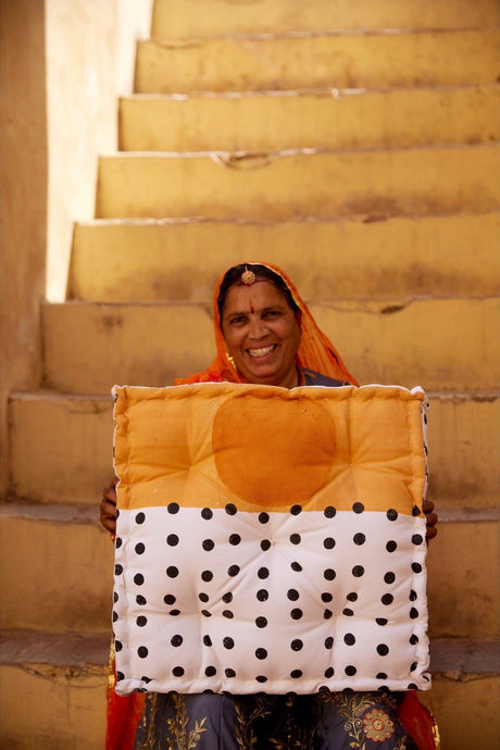 Rising Sun Floor Cushion - Sumiye Co