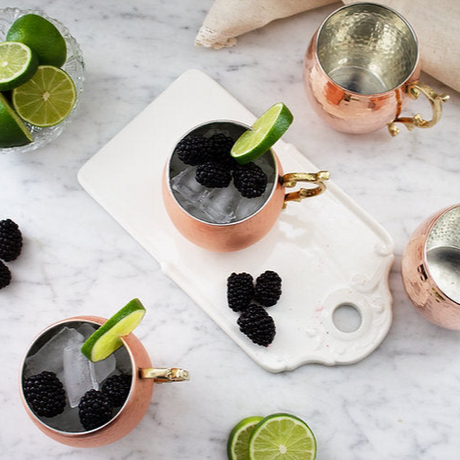 Copper Moscow Mule Mugs (Set of 4)  | Vintage French Inspired - Sumiye Co