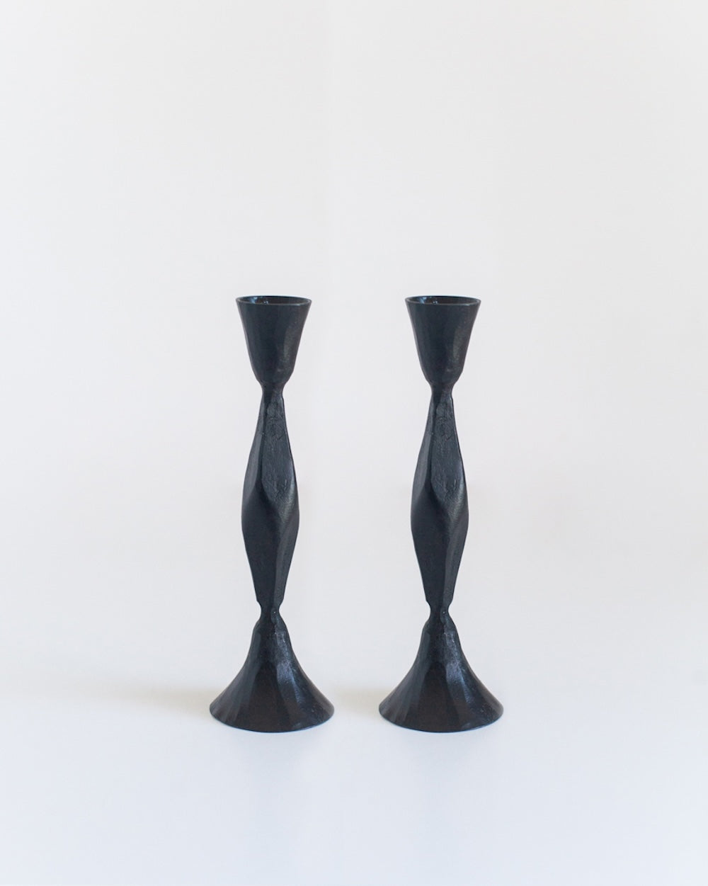S/2 High Diamond Candlestands - Black Finish - Sumiye Co