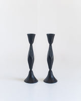 S/2 High Diamond Candlestands - Black Finish - Sumiye Co