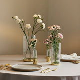 Fluted Glass Bud Vases, Set of 4