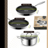 BE | LIVING CIRCLAD Series 12-Piece Cookware Set