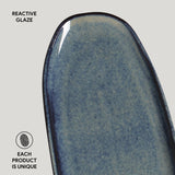 Shallow Organic Oval Platter Large Set of 4
