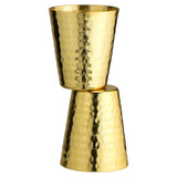 S/2 Hammered Copper Shot Glasses w/ 24K Gold-Plate - Sumiye Co