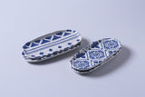 Shallow Organic Oval Platter Small Set of 4