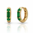 Eterna Baguette Emerald Hoops-0