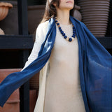 Hand Woven Linen Silk Blend Scarf