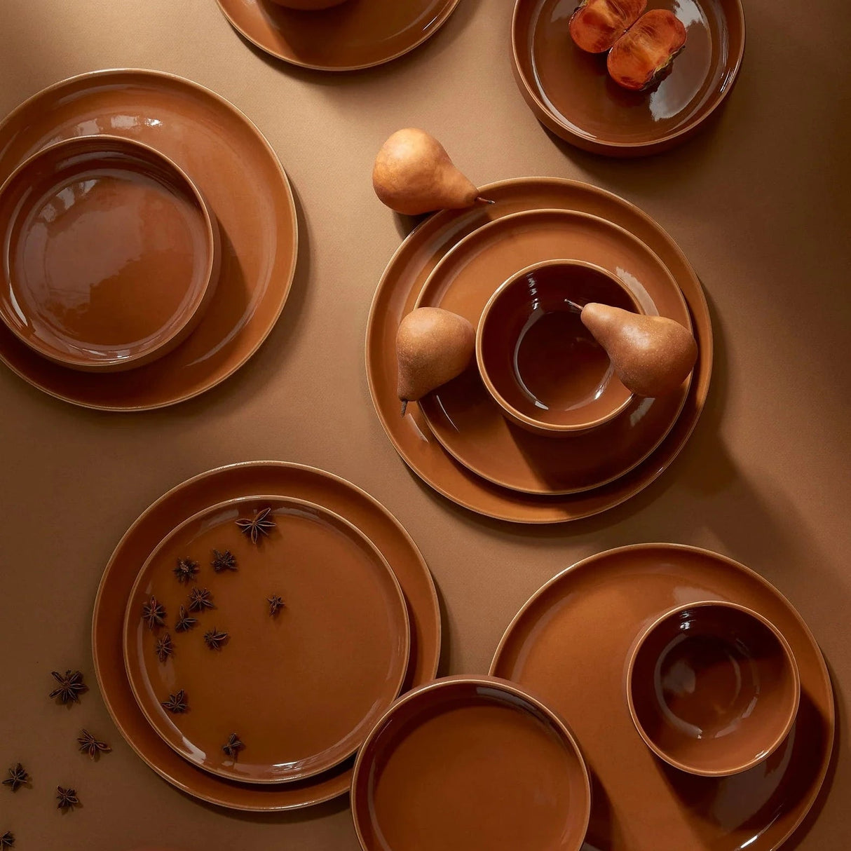 S/4 Tunisian Dinner Plate - Terracotta - Sumiye Co
