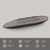 Shallow Organic Oval Platter Large Set of 4