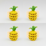 Pineapple Woven Napkin Rings (Set of 4)