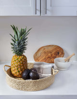 Braided Raffia Tray - Sumiye Co