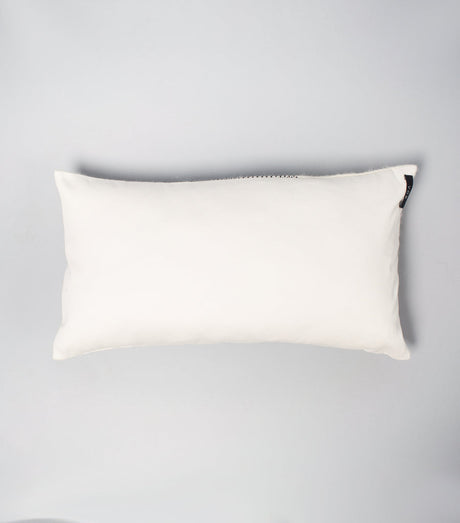 Solid Lumbar Pillow in Ivory Cotton - Sumiye Co