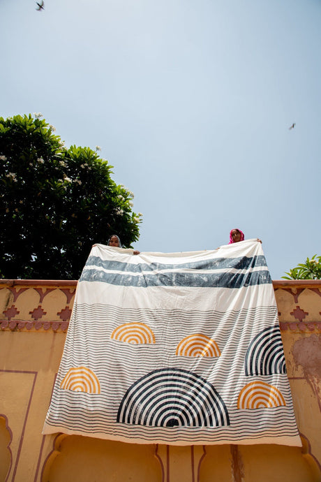 Spiral Sunset Duvet - Sumiye Co