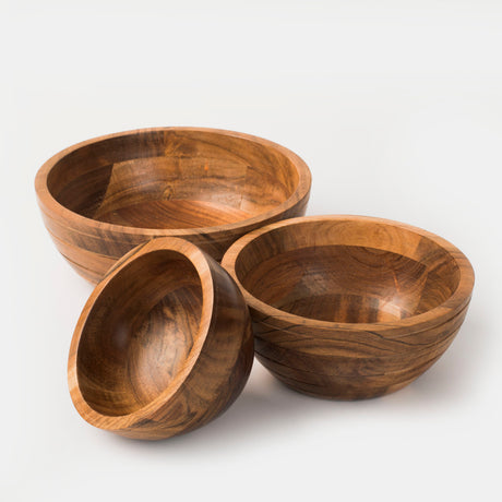 Grava Acacia Wood Bowls - Sumiye Co