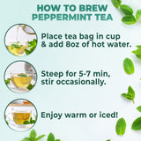 100% Pure Peppermint Herbal Tea, 60 Bags