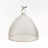 Mesh Domes Set of 2 (1 Each Lg & Sm) - Silver Nickel