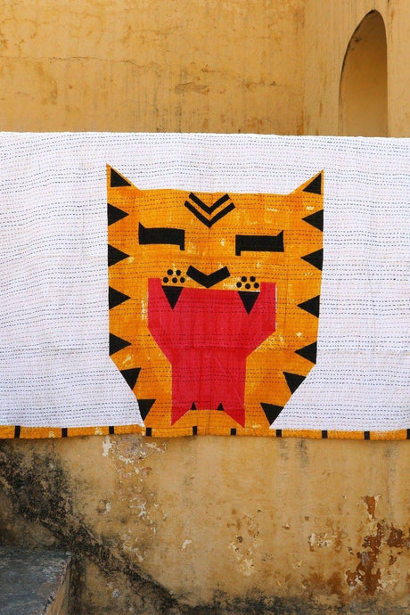 Tiger Kantha Throw - Sumiye Co
