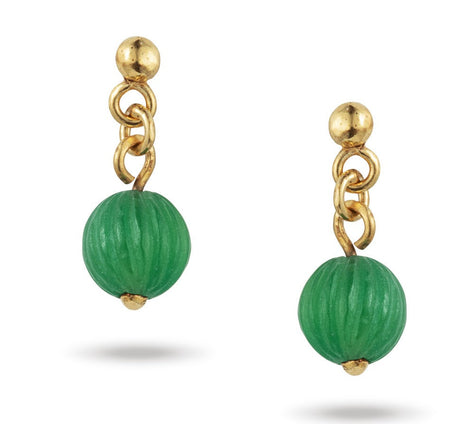 Nariman Drop Earrings - Green Onyx - Sumiye Co