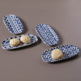 Shallow Organic Oval Platter Mini Set of 4