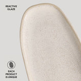 Shallow Organic Oval Platter Large Set of 4