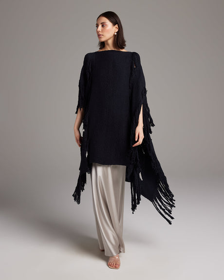 Lace Fringe Manta - Sumiye Co