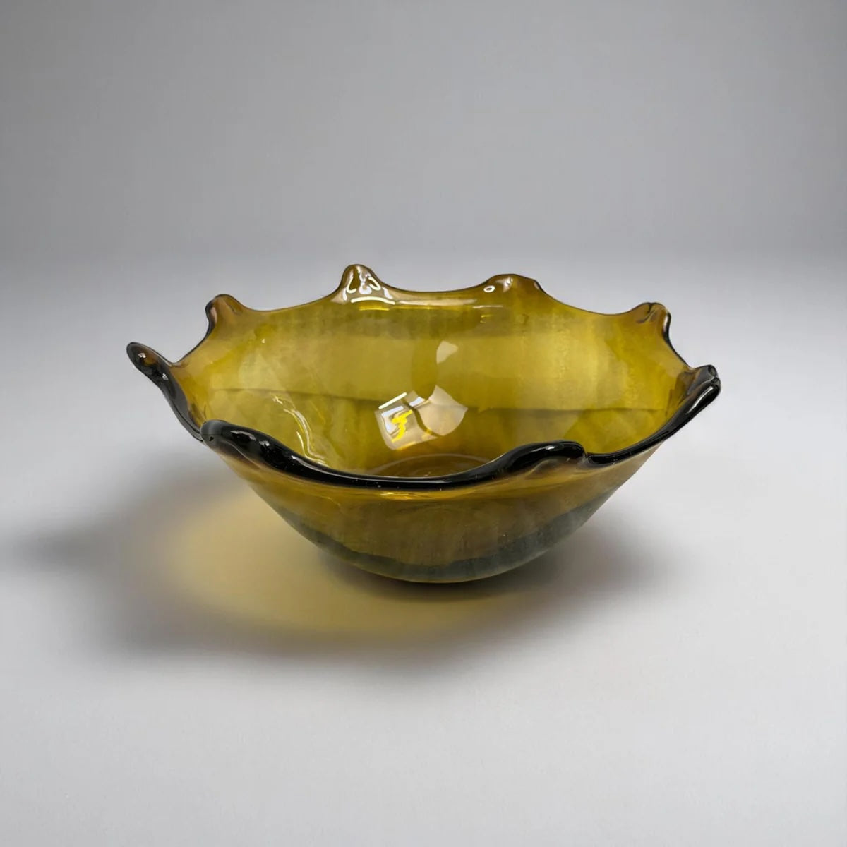 Yaxel Amber Bowl | Artisanal Glasswork