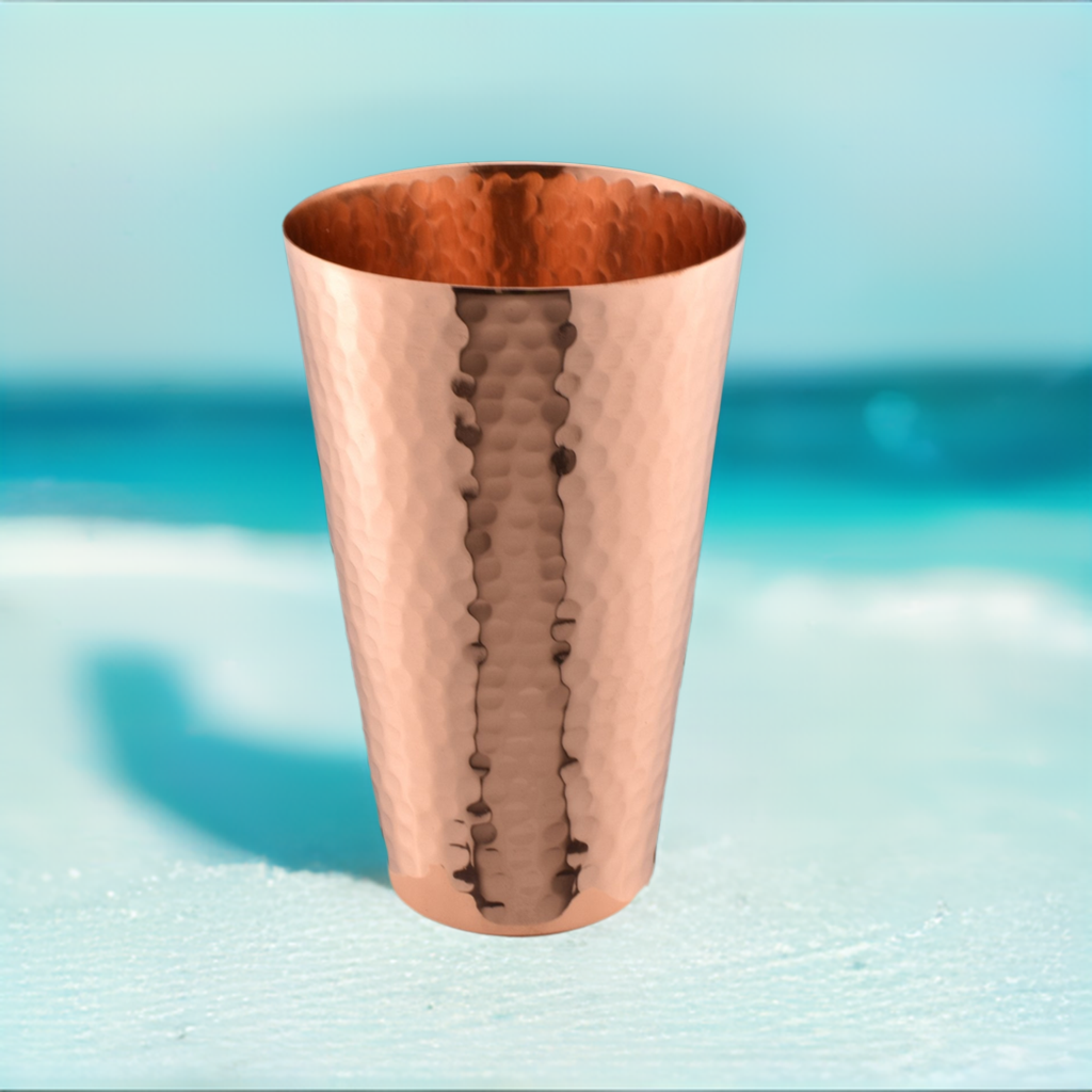 Hammered Copper Ice Tea Tumbler - Sumiye Co